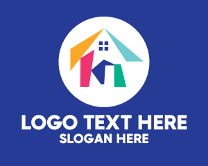 Bungalow - Colorful Modern Housing logo design