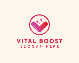 Supplement - Vitamin Supplement Letter V logo design