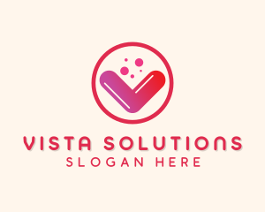 Vitamin Supplement Letter V logo design