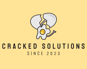 Happy Cracked Egg logo design