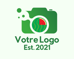 Photo - Green Watermelon Camera logo design