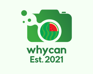 Digicam - Green Watermelon Camera logo design