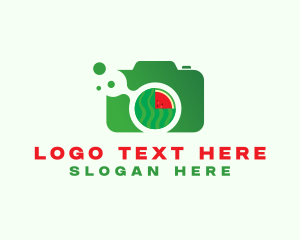 Green - Green Watermelon Camera logo design