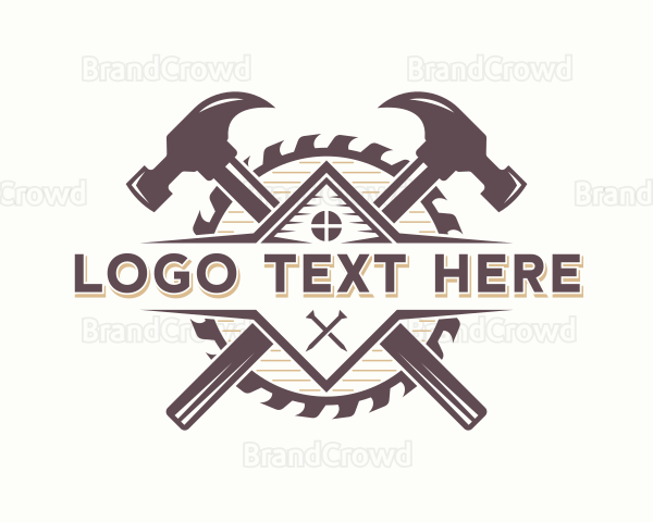 Hammer Handyman Builder Logo