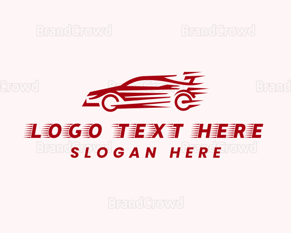 Fast Sports Car Vehicle Logo