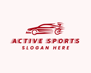 Fast Sports Car Vehicle Logo