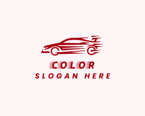 Fast Sports Car Vehicle Logo