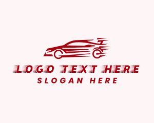 Fast Sports Car Vehicle Logo