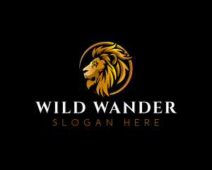 Wild Lion Hunter logo design