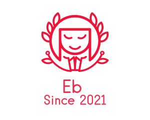 Asian - Red Japanese Woman logo design