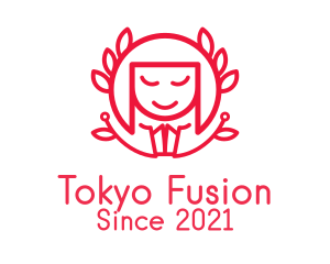 Tokyo - Red Japanese Woman logo design