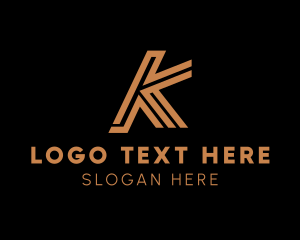 Letter K - Realtor Letter K logo design