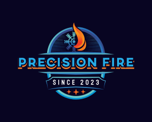 Fire Ice Refrigeration logo design