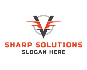 Sharp - Automotive Modern Wings logo design