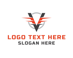 Driving School - Automotive Modern Wings logo design