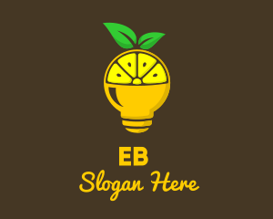 Vegetarian - Lemon Pulp Bulb logo design