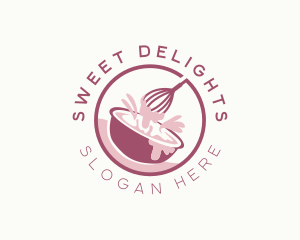 Desserts - Mixing Bowl Whisk Baking logo design