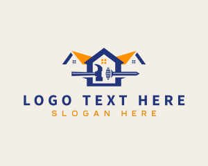 Builder - Hammer Roof Carpentry logo design