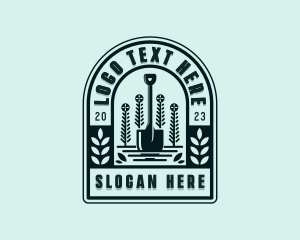 Shovel - Landscaping Shovel Plant logo design
