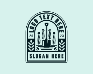 Yard - Landscaping Shovel Plant logo design