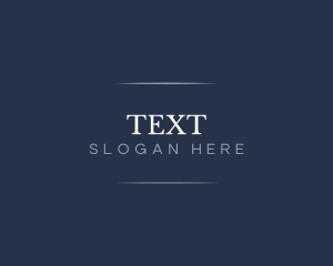 Professional Serif Text logo design