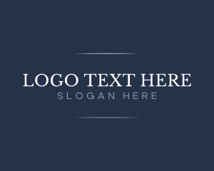 Printing - Professional Serif Text logo design