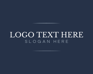 Professional Serif Text Logo