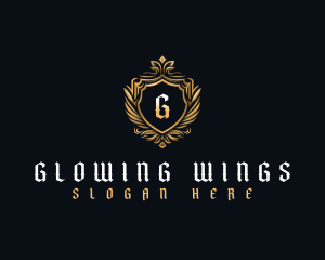 Shield Wing Crest logo design