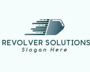 Revolver - Fast Bullet Ammunition logo design