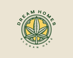 Herbal Marijuana Leaf Logo