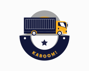 Truckload - Logistics Cargo Truck logo design