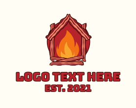 Fire - Bacon Fire House logo design