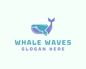 Whale - Sea Marine Whale logo design