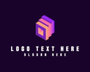 Creative - Geometric Fintech Technology logo design