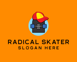 Retro Skater Boy logo design