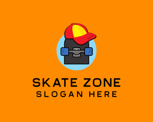 Retro Skater Boy logo design