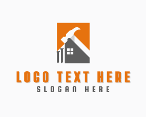 Construction - Contractor Hammer Repair logo design