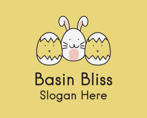 Easter Bunny Chicks  logo design