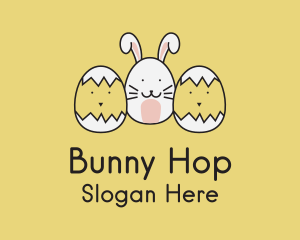 Easter Bunny Chicks  logo design