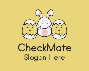 Easter Bunny Chicks  logo design