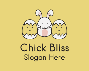 Chick - Easter Bunny Chicks logo design