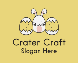 Easter Bunny Chicks  logo design