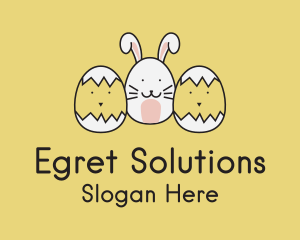 Easter Bunny Chicks  logo design