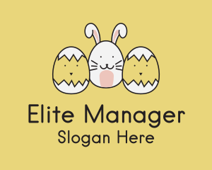 Easter Bunny Chicks  logo design