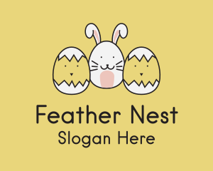 Easter Bunny Chicks  logo design