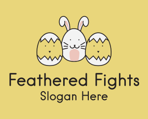 Easter Bunny Chicks  logo design