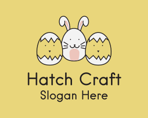 Easter Bunny Chicks  logo design