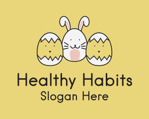 Easter Bunny Chicks  logo design