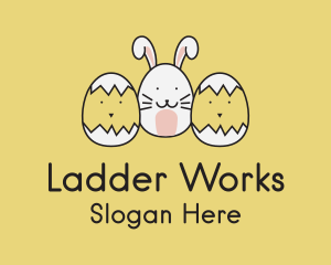 Easter Bunny Chicks  logo design