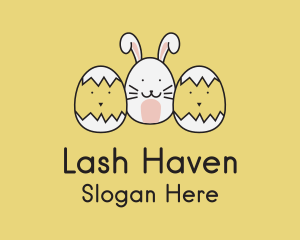 Easter Bunny Chicks  logo design